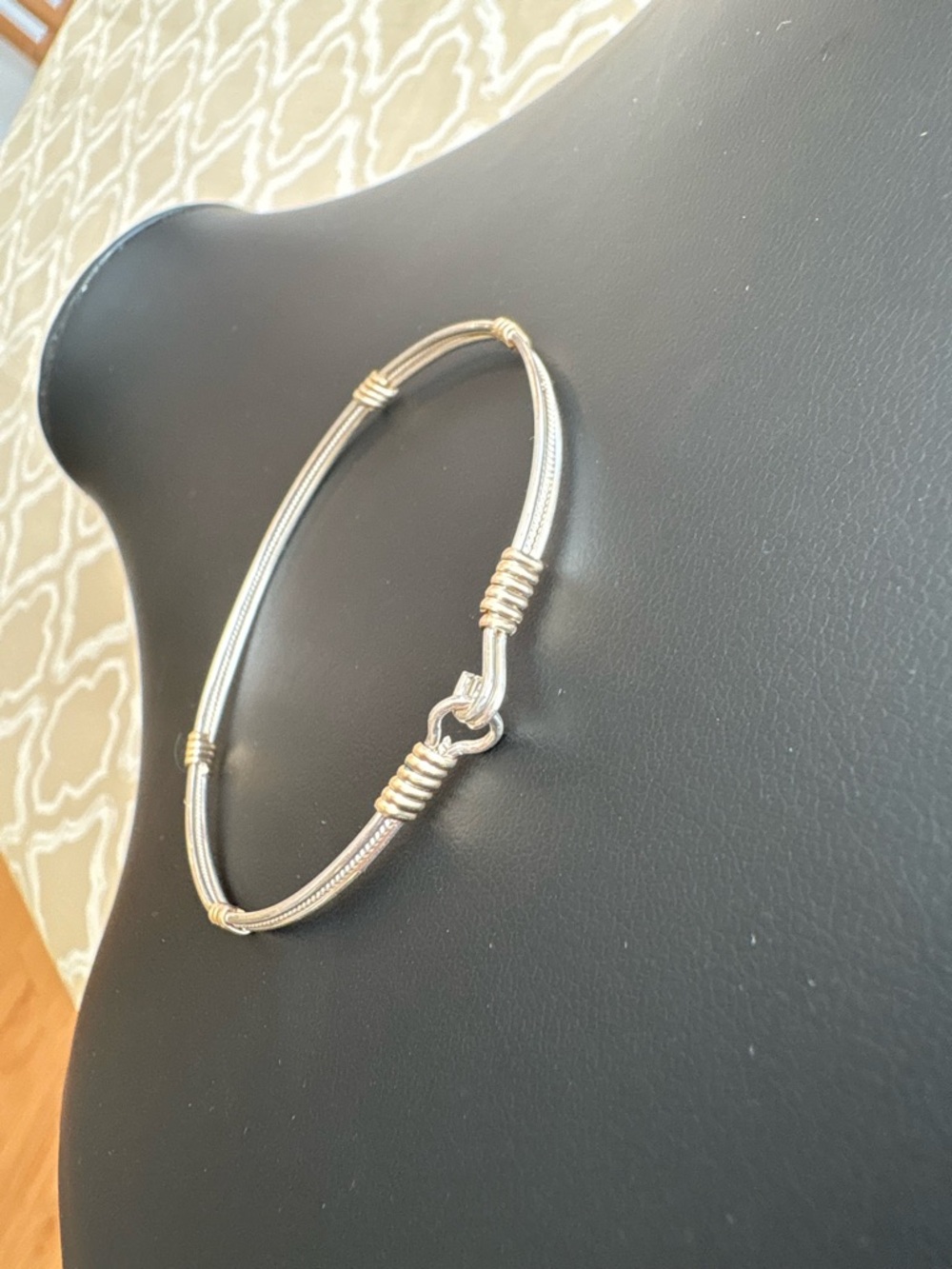 Ronaldo Jewelry Be Kind Bracelet 925 Sterling Silver Gold Accent 7.5 - Picture 16 of 16